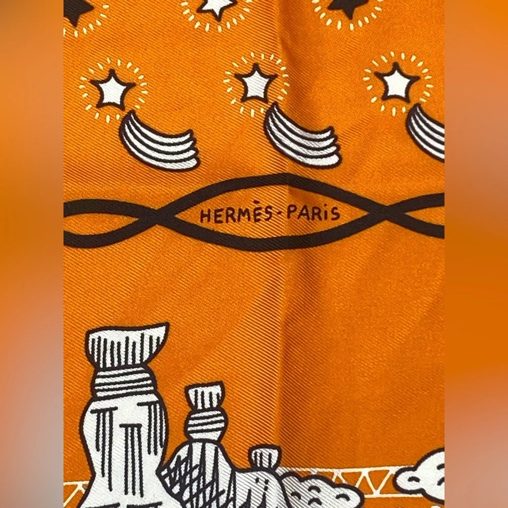 Hermes Les Canyons Etoiles Bandana 55 By Pierre Marie - Picture 4 of 16